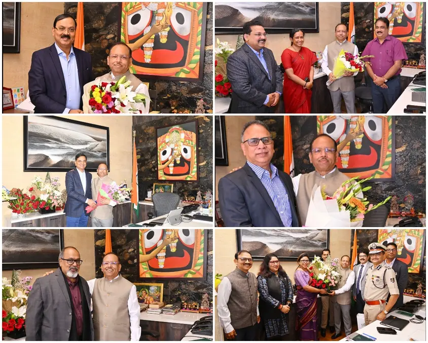 ମୁଖ୍ୟ ଶାସନ ସଚିବଙ୍କୁ ନବବର୍ଷର ଶୁଭେଚ୍ଛା ଜଣାଇଲେ ଅଧିକାରୀଗଣ