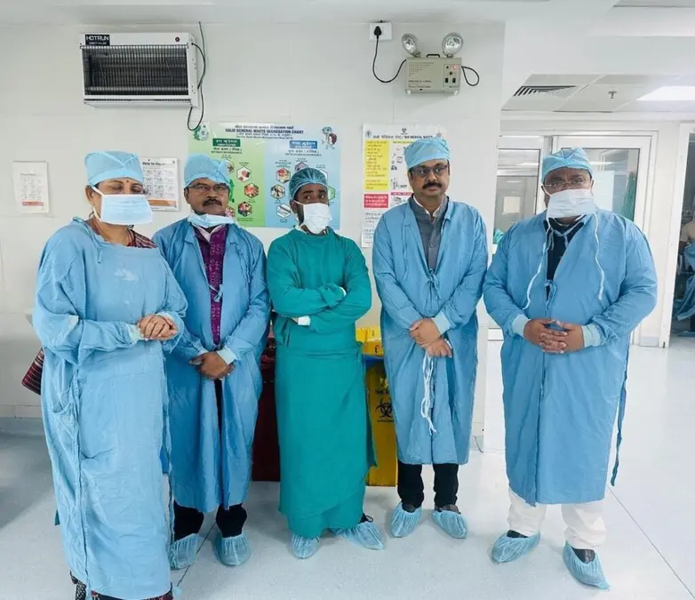 BJD MPs Visit Balanga Burn Victim at AIIMS Delhi