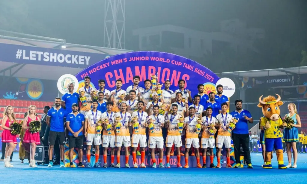 Naveen Congratulates Indian Team on Winning Bronze at FIH Hockey Men’s Junior World Cup Tamil Nadu 2025