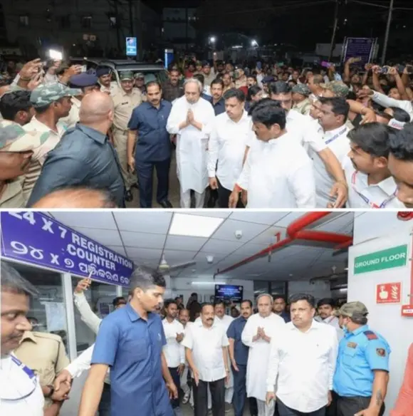 SCB Fire Tragedy: Naveen Meets Injured Patients, Expresses Condolences