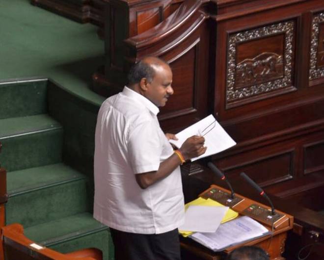 HD Kumaraswamy addresses Karnataka Assembly as proceedings begin, Trust vote to conclude today