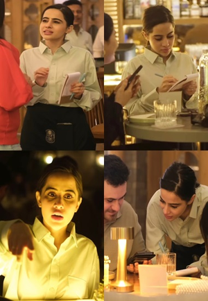 Uorfi Javed brings out inner Rachel Green, waits tables at Mumbai restaurant