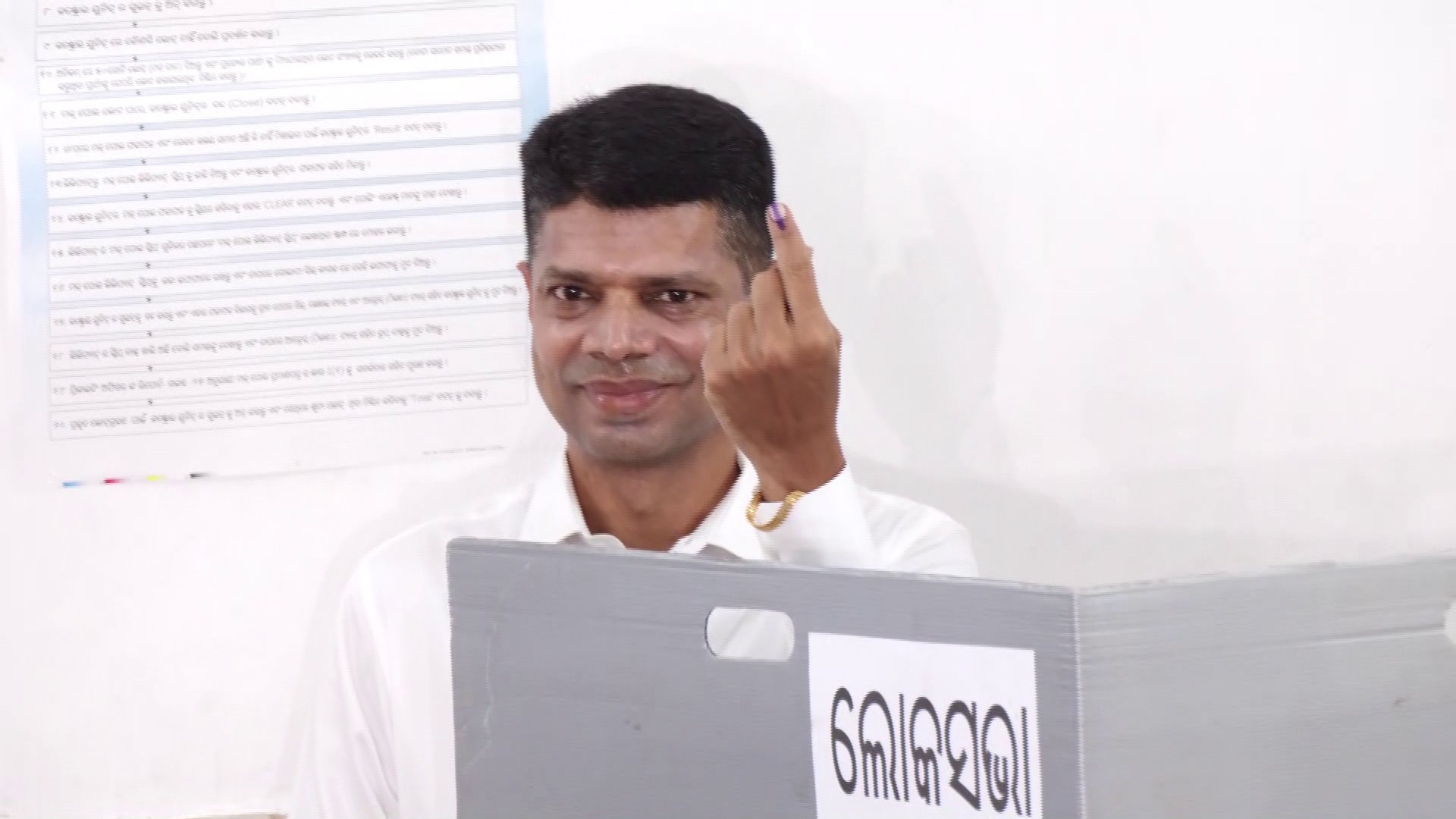CEO Nikunja Dhala and BJD Leader Kartik Pandian Cast Their Votes